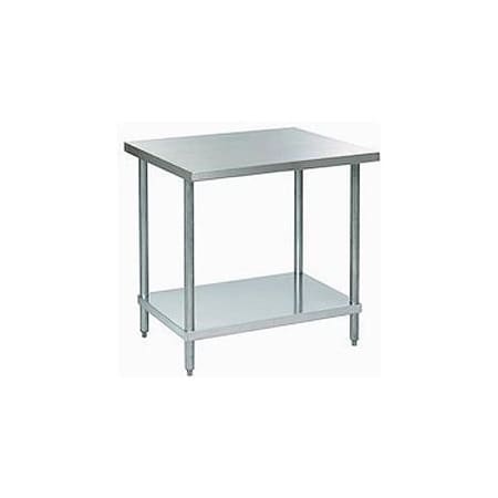 Aero Aero Manufacturing Workbench W/Undershelf, 18 Ga. 430 Series Stainless, 30"Wx24"D IAI-2430
